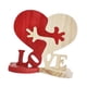 thumbnail image 1 of Adornos De Madera En Forma De Corazón Para Mesa De Boda, Estatuas De Madera Con Letreros De Madera Love, 17 X 18 Cm, 1 of 5