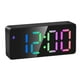 thumbnail image 3 of Reloj Despertador Digital Electrónico Espejo Reloj LED Para Al Lado Del Dormitorio Escuela Negro, 3 of 3