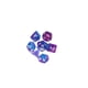 thumbnail image 1 of Juego De Dados De 7x, Juego De Dados Poliédricos Para Juego De Rol De Fiesta, Azul Y Violeta, 1 of 5