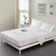 thumbnail image 2 of Juego de cama tamaño King con sábanas de seda satinada Lanest Housing, color blanco marfil, 2 of 7