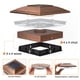 thumbnail image 3 of Luces solares para postes de cerca APONUO, paquete de 12, 4x4, IP64, color cobre, 3 of 7