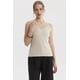 thumbnail image 1 of Polera Peto Mujer Pabilo Escote Con Encaje Beige, 1 of 4
