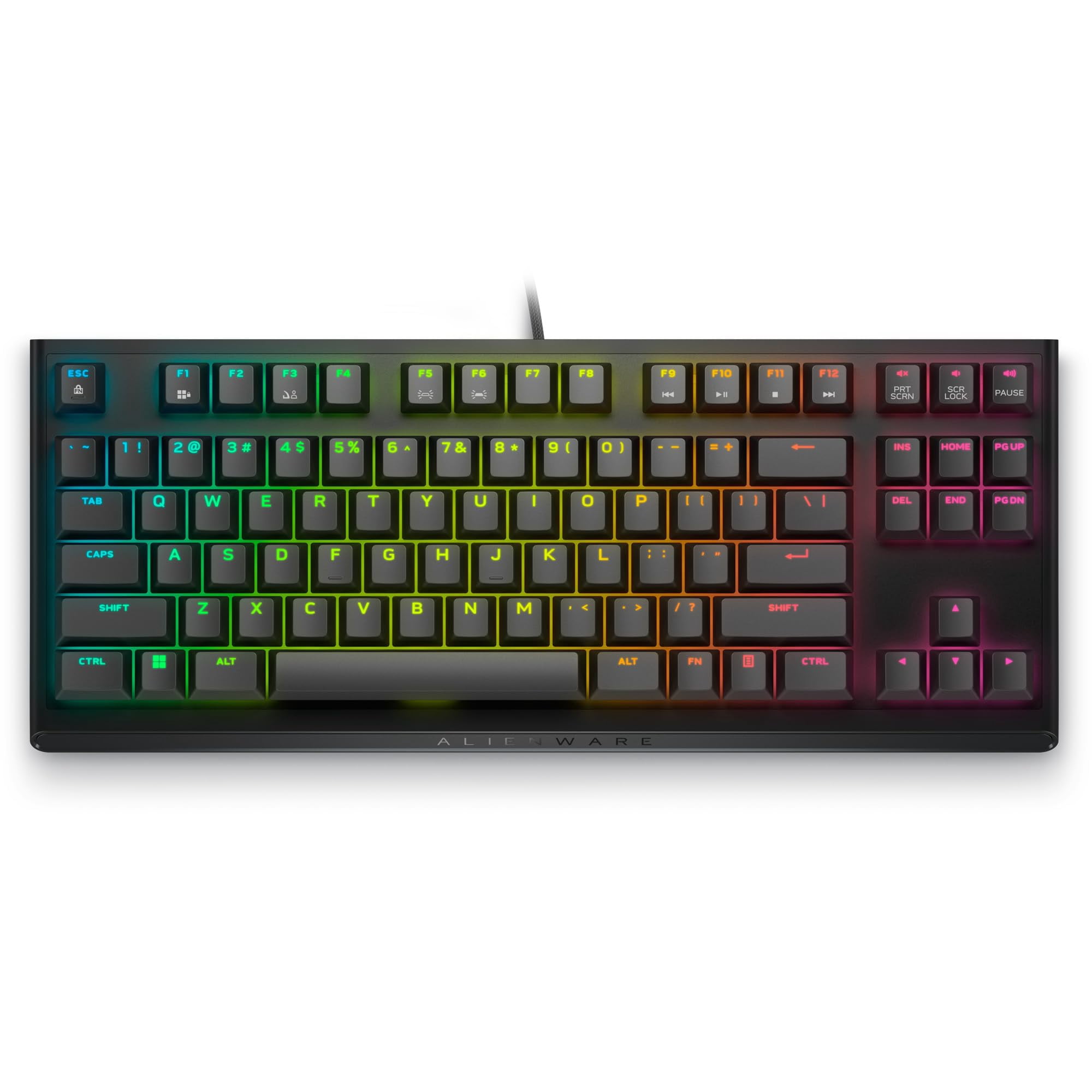 Teclado Para Juegos Rgb Con Cable Alienware Aw420k Tenkeyless