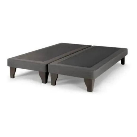 Base De Cama Europea Súper King Gris Grafito Lino