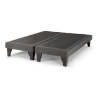 Dulces Sueños - Base De Cama Europea 2 Plazas Gris Grafito Lino 150X190Cm