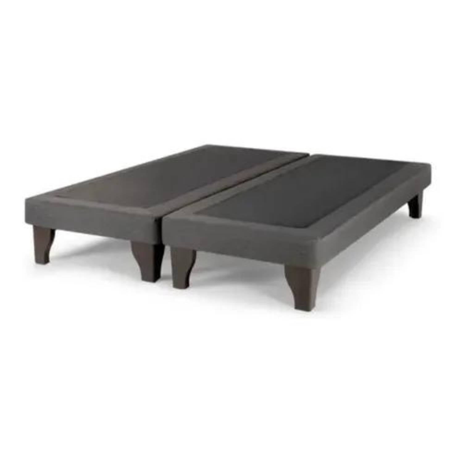 Dulces Sueños - Base De Cama Europea King Gris Grafito Lino