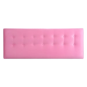 Bodevir - Respaldo Botone Felpa 2 Plazas Rosado