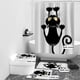 thumbnail image 1 of 4pcs Waterproof Cat Pattern Bathroom Set with Non-Slip Rugs, Shower Curtain, Toilet Lid Cover, and Toilet Mat - Perfect for Bathroom Decor and Safety, 1 of 4