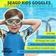 thumbnail image 3 of Gafas de natación Seago, antivaho, antiUV, amplia visión, para niños de 3 a 15 años, paquete de 2, 3 of 6