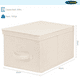 thumbnail image 2 of Pack 2 Cajas Organizadoras Carry All Plegables De Tela Beige L, 2 of 5