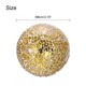 thumbnail image 2 of Uxcell 3Pcs Bolas Decorativas de Vidrio 3.15 pulgadas Orbes Bolas de Centro para Decorar Cuencos, Tono Dorado, 2 of 5