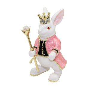 Magideal - Joyero Con Forma De Conejito De Estilo Europeo, Caja Para Guardar Pendientes Y Recuerdos. Rosa