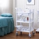 thumbnail image 1 of Carrito médico lesolar de 3 niveles de alta resistencia con ruedas universales, 1 of 6