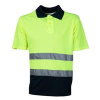 Jayson - Polera Alta Visibilidad Mc Cuello Camisero Amarillo Xxl