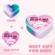 thumbnail image 4 of Galaxy Hearts Slime JOYIN para el día de San Valentín, 30 unidades, con tarjetas para niños, 4 of 9