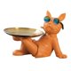 thumbnail image 4 of Escultura De Bulldog Francés, Mayordomo De Perro De Resina Con Estatua De Bandeja, Decoración Moderna Para El Hogar, 4 of 5