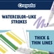thumbnail image 4 of Marcadores Crayola de Puntas Dobles Cincel y Pincel, 12 unidades, 4 of 9