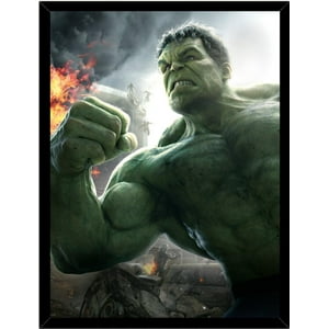 Genérico - Cuadro Decorativo Hulk Enojado Medidas 30X40 Cm