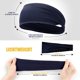thumbnail image 2 of Paquete de 5 diademas con lunares, ligeras, antideslizantes y elásticas que absorben el sudor, diademas para hombres, diademas unisex para lunares, yoga, fitness, atletismo..., 2 of 7