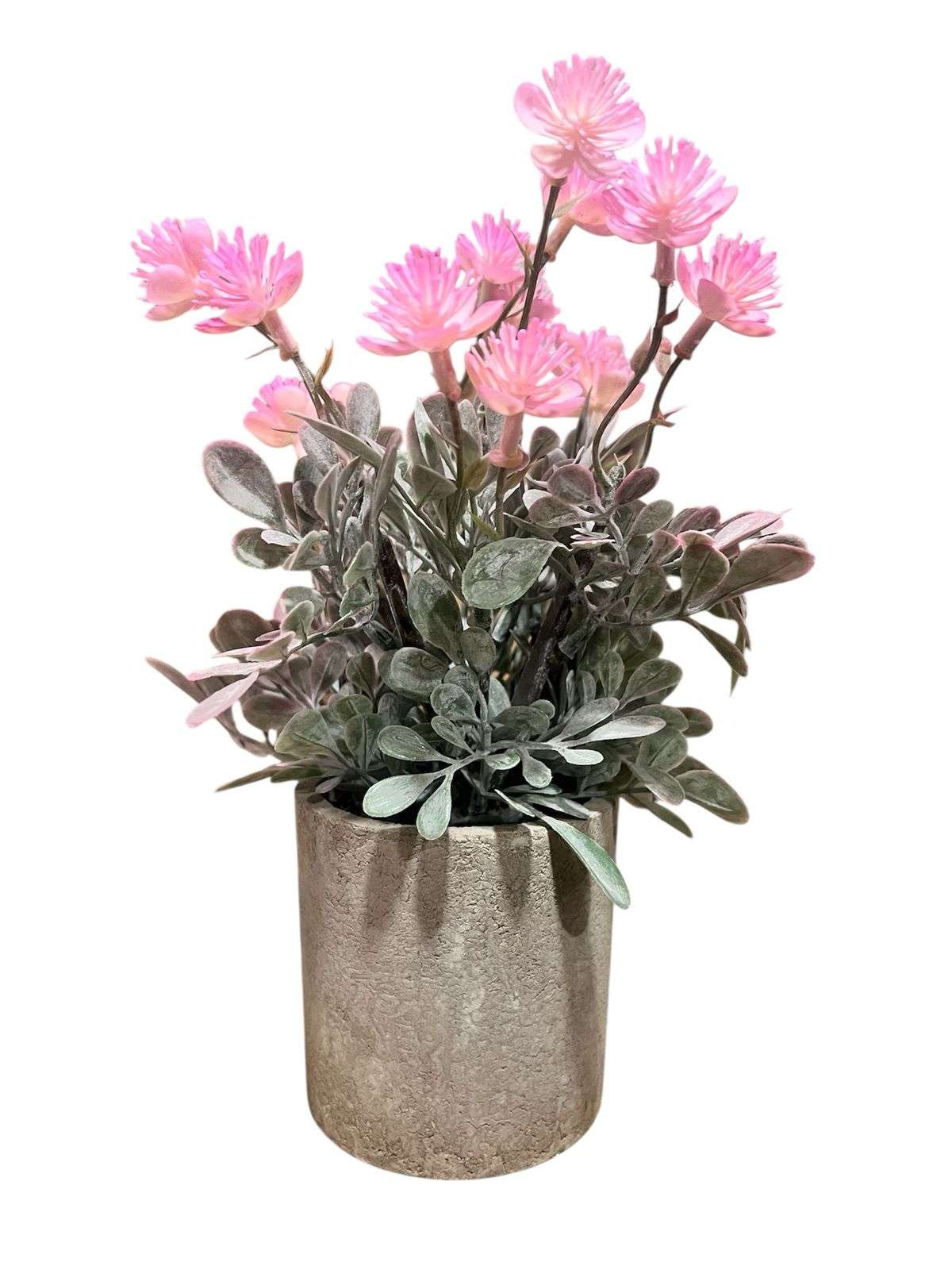 Oem - Macetero Planta Artificial Flores Maceta Decorativa Rosa