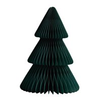 Bothyi - Árbol De Navidad De Papel, Escultura Decorativa Para Estantería De Invierno, Salón, Verde, 20 Cm
