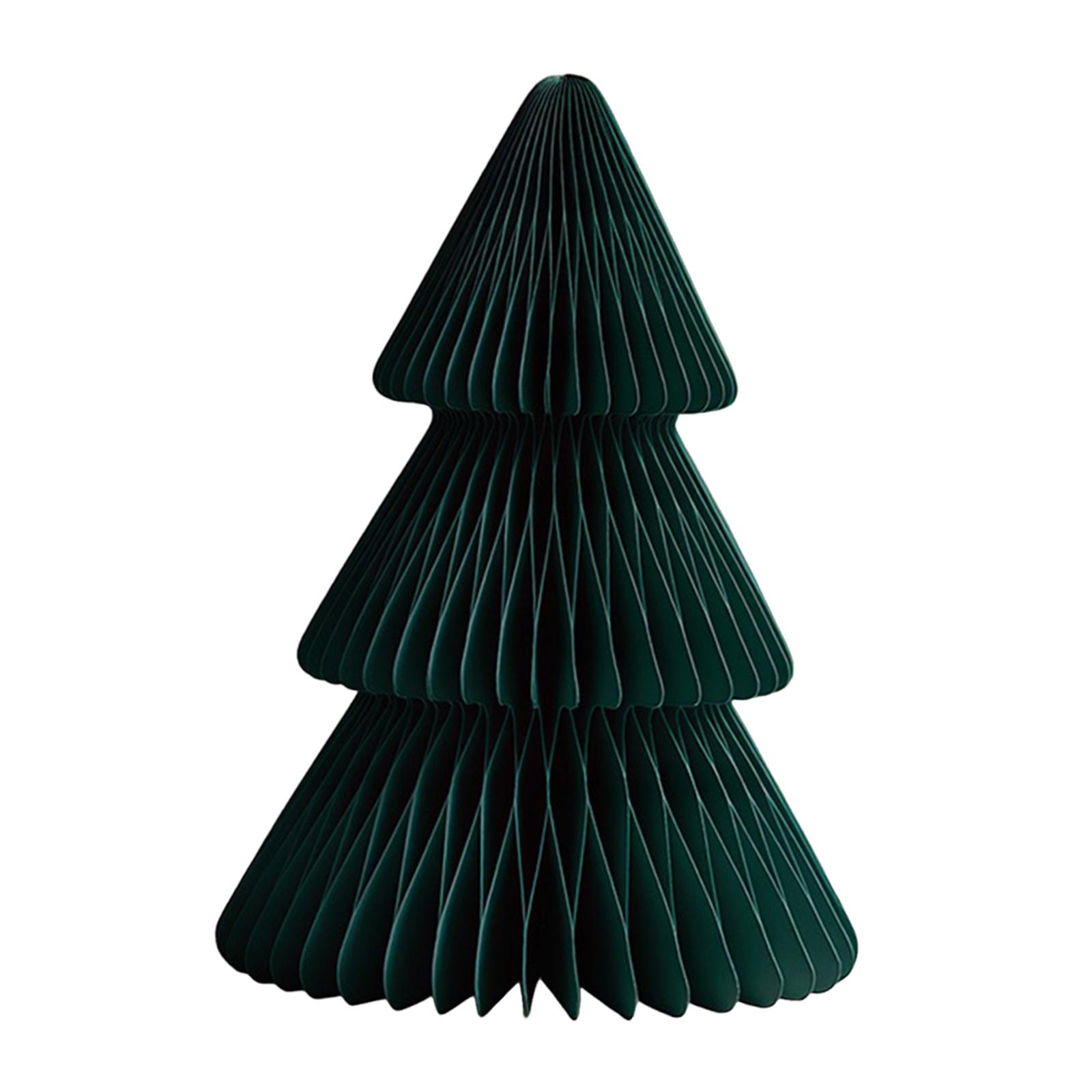 Bothyi - Árbol De Navidad De Papel, Escultura Decorativa Para Estantería De Invierno, Salón, Verde, 20 Cm
