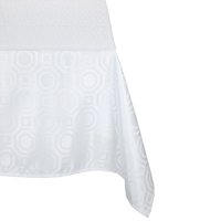Sueno Blanco - Mantel Cuadrado Geometrico Blanco 150X150