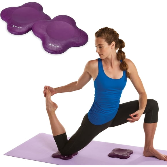 Gaiam Yoga Knee Pads Set of 2, Cushion for Knees Elbows