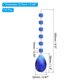 thumbnail image 2 of Uxcell Colgantes de Cristal en Forma de Lágrima para Candelabro, Paquete de 10, Longitud de 165mm, Prismas de Candelabro de 38mm, Azul Oscuro, 2 of 7