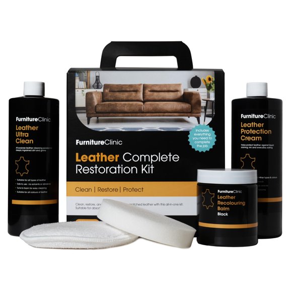 Kit de Restauración de Cuero Furniture Clinic Marrón Medio