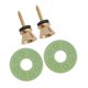 thumbnail image 5 of Guitar Strap Lock Pin Peg + Guitar Strap Antideslizante Hebilla Lavadora gold + green, 5 of 5