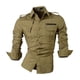 thumbnail image 3 of Camisas De Vestir Informales Manga Larga Con Estilo, 3 of 3