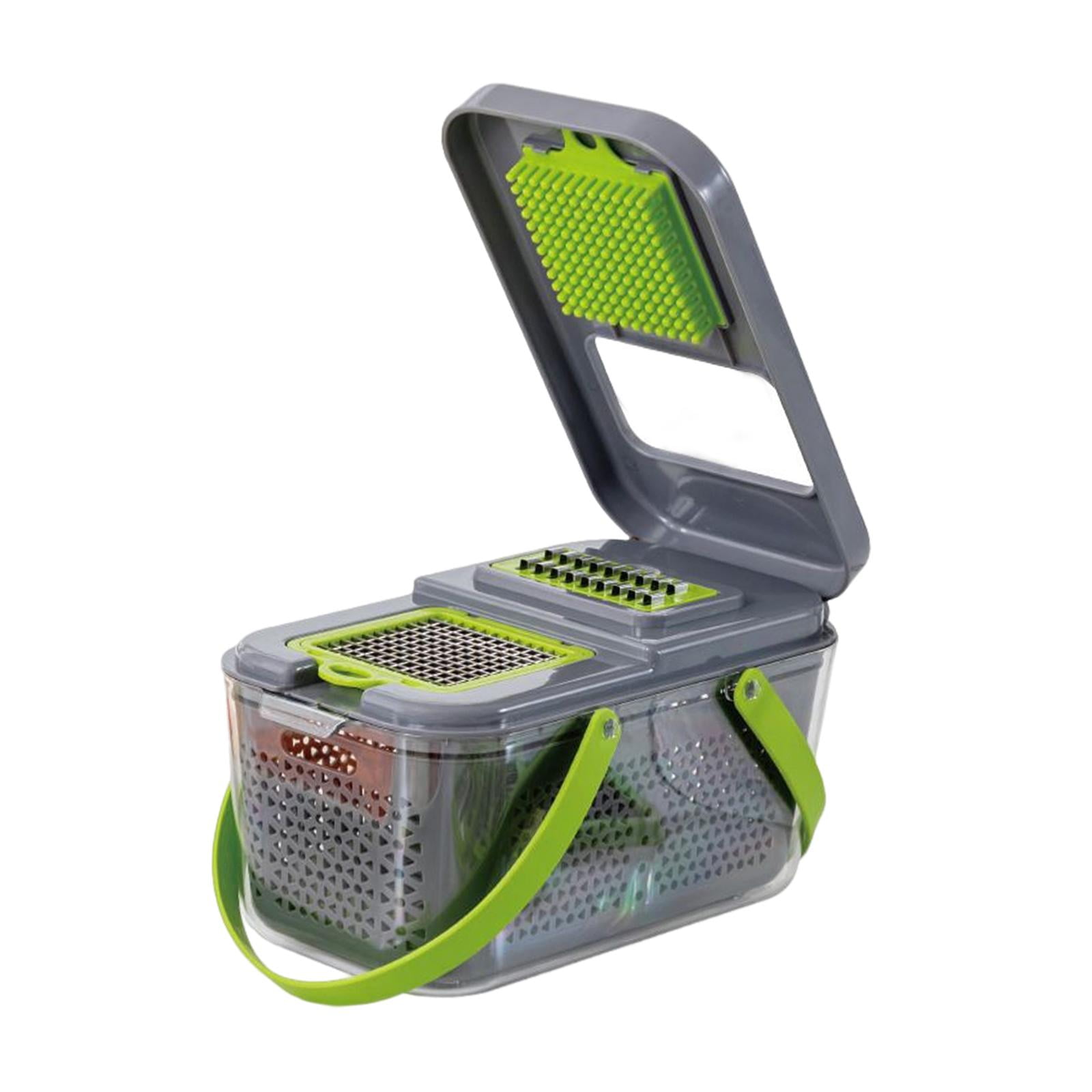 Magideal - Picadora De Verduras, Colador, Cortador De Cesta, Trituradora, Rebanadora De Alimentos Multifuncional Para Pepino, Limón, Comedor, Hogar, Cocina