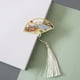 thumbnail image 5 of 1pc Traditional Chinese Folding Fan Bookmark - Perfect for Reading Newspapers & Office Supplies!, 5 of 5