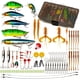 thumbnail image 1 of 80x Accesorios De Pesca Artificiales Con Caja Cebos De Pesca Para Lubina Carpa Lago, 1 of 5