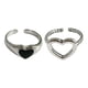 thumbnail image 3 of Anillo De Amor Anillo De Forma De Corazón De Apertura Ajustable Simple Para Esposa Mujer Bodas, 3 of 5
