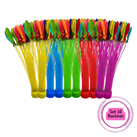 Genérico - Set 10 Racimos De Bombitas De Agua + Adaptador Verano