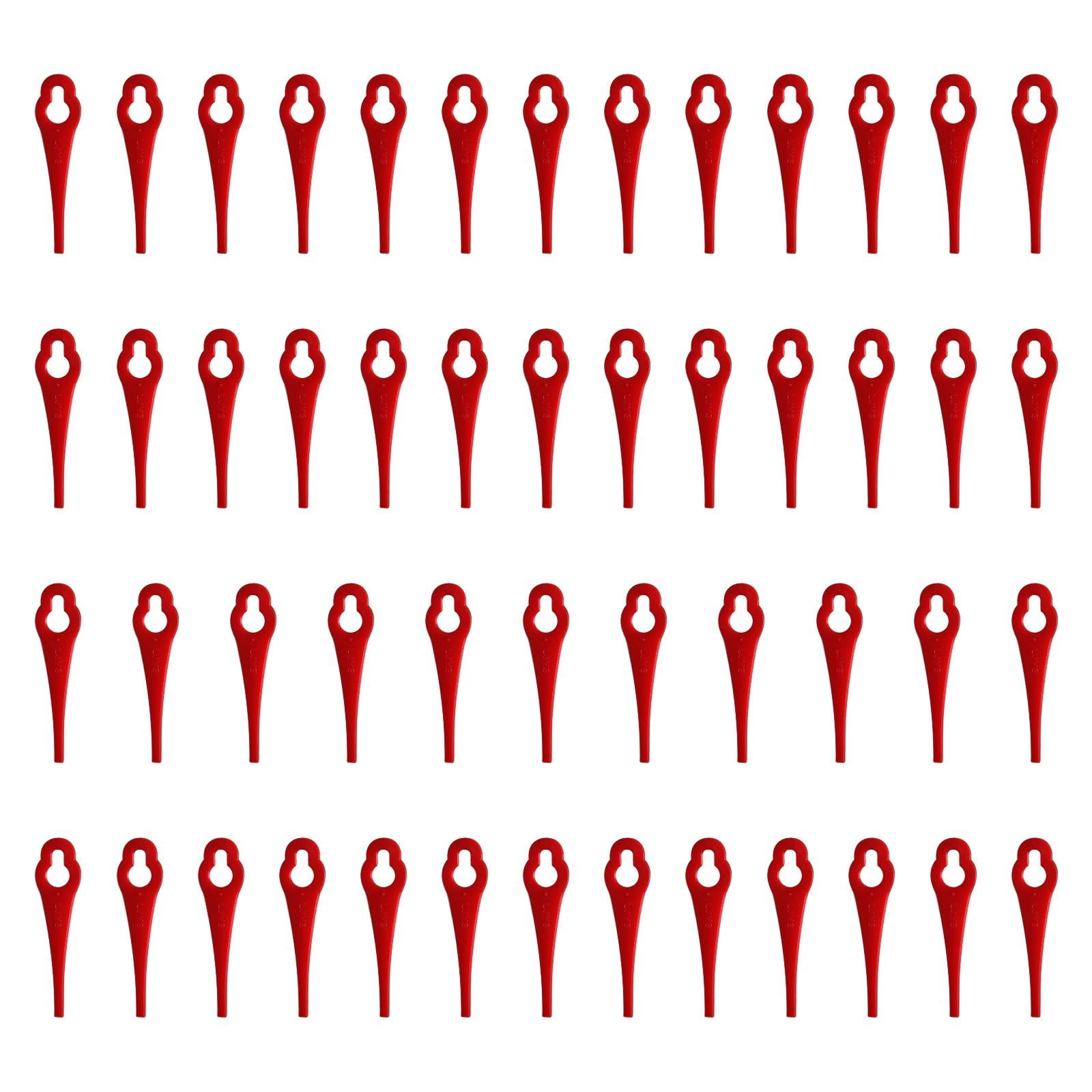 Magideal - 50 Uds. Máquina De Cuchillas Para Cortacésped De Césped Y Jardín, Herramientas De Corte, Piezas Para Cortar Césped, Accesorios, Repuesto De Cuchillas