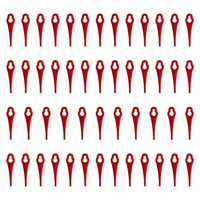 Magideal - 50 Uds. Máquina De Cuchillas Para Cortacésped De Césped Y Jardín, Herramientas De Corte, Piezas Para Cortar Césped, Accesorios, Repuesto De Cuchillas