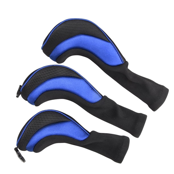 Cubierta de la cabeza del palo de golf para Fairway Woods Accesorios de golf Cubiertas protectoras de malla de cuello largo 1, 3 5 Driver , Azul azul nuevo