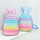 thumbnail image 2 of Pop Its Children Silicone PU Cute Rabbit Ears Backpacks New Princess Girls Lovely Fashion Small School Bags Hot, 2 of 3