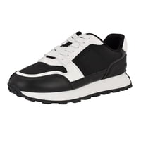 Zapatilla Calvin Klein Tulay Para Mujer, Color Negro/Blanco 001, Talla 7