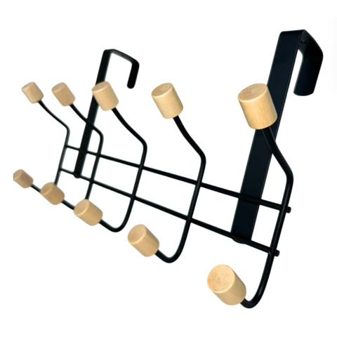 Genérico - Perchero De Puerta Colgante 5 Ganchos 34X20X8Cm