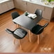 thumbnail image 2 of Comedor cuadrado negro 80cm - 4 Sillas tulip negras, 2 of 8