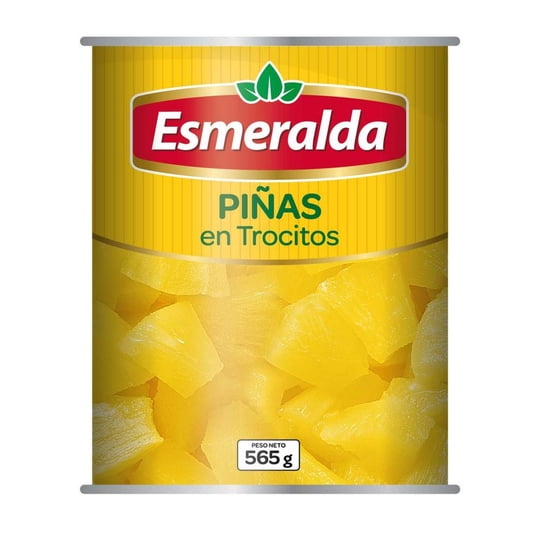 Piña En Trozos Lata 560 g Esmeralda