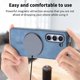 thumbnail image 5 of Magnetic Slim Case for Samsung Galaxy Z Fold 5 with Camera Guard & Anti-Scratch Back Blue, 5 of 5