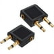 thumbnail image 1 of Juego de 2 adaptadores para auriculares, metal, 3,5 mm, negro/dorado, 1 of 5