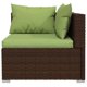 thumbnail image 3 of Conjunto de Muebles de Patio Casafoyer de 7 Piezas en Ratán Sintético Marrón con Cojines, 3 of 5