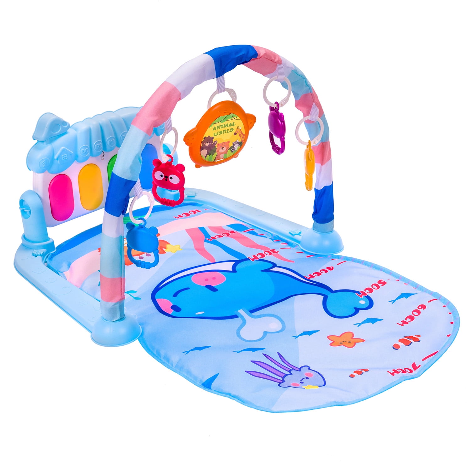 Mundo Online - Gimnasio Alfombra Bebe Piano 3 En 1 Fluffy Whale