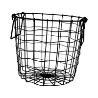 Bothyi - Cesta De Alambre Con Asas, Cesta De Lavandería Ahuecada Para Organizador, Despensa Y Hogar